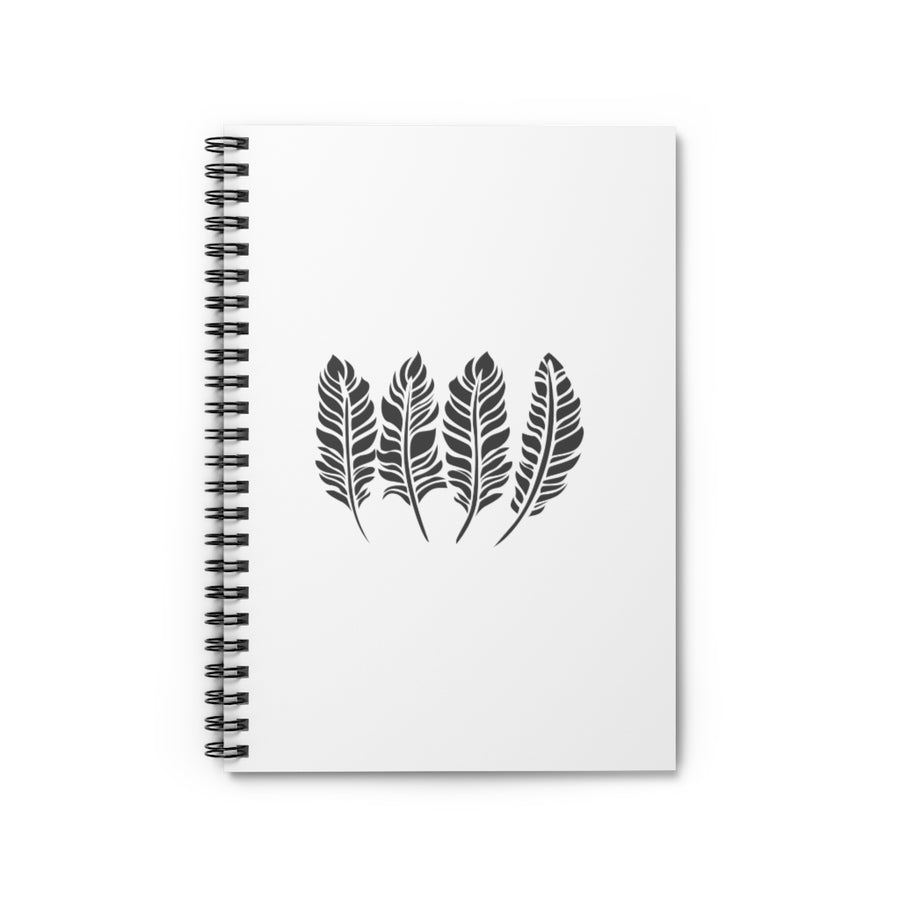 Fall Feathers Spiral Lined Notebook