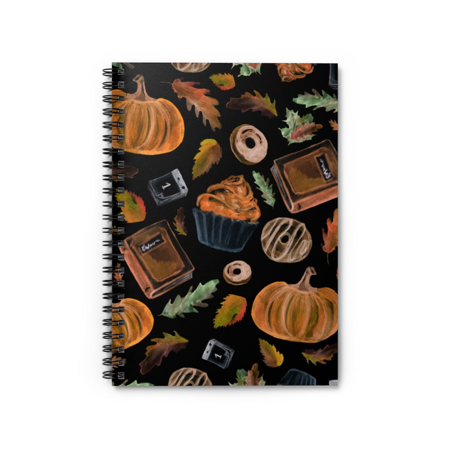Fall Watercolor Spiral Lined Notebook