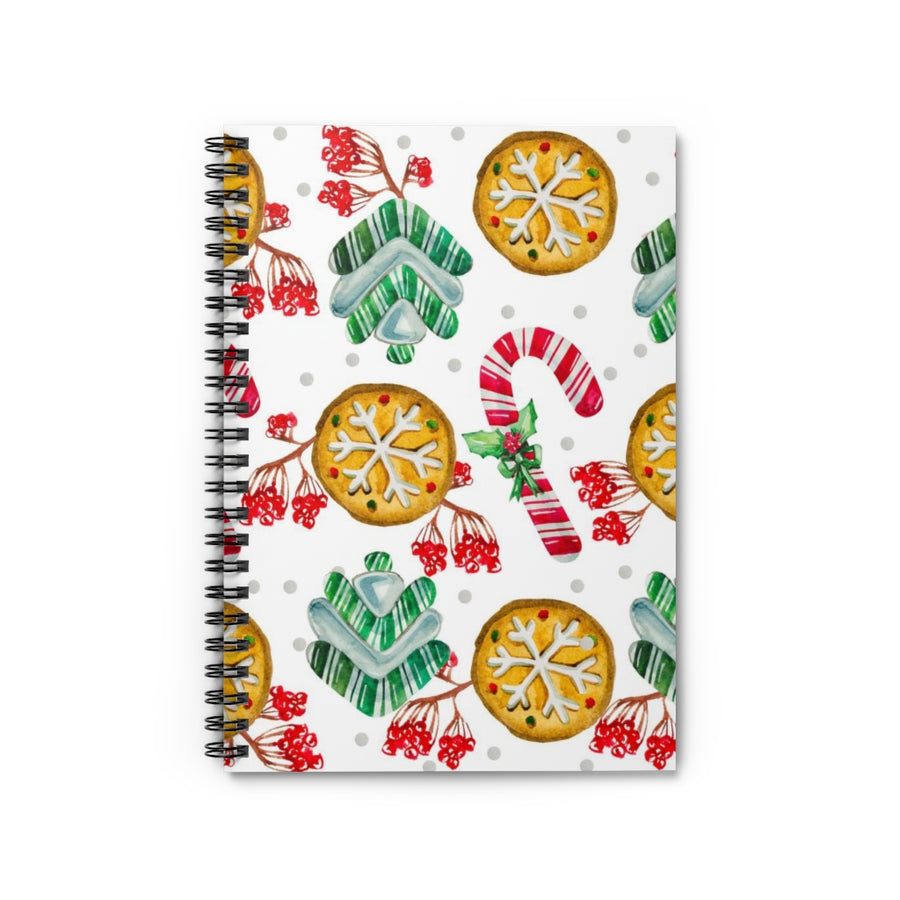 Sweet Holiday Treats Spiral Lined Notebook
