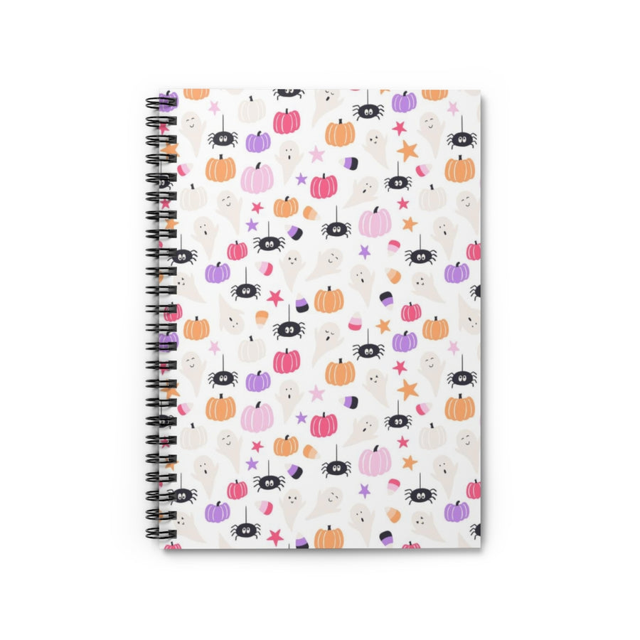 Pastel Halloween Spiral Lined Notebook