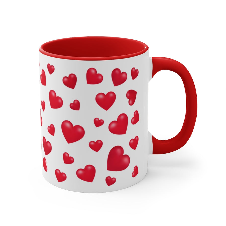 Fun Hearts Coffee Mug, 11oz