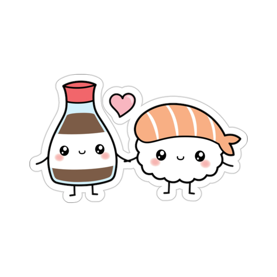 Sushi & Sauce Couple Sticker