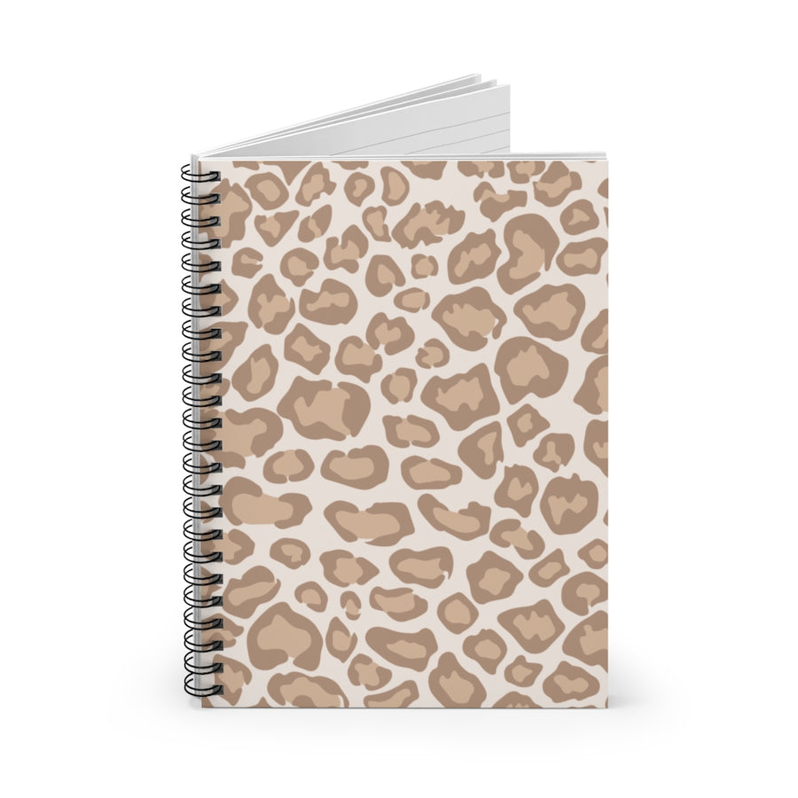 Soft Leopard Spiral Lined Notebook