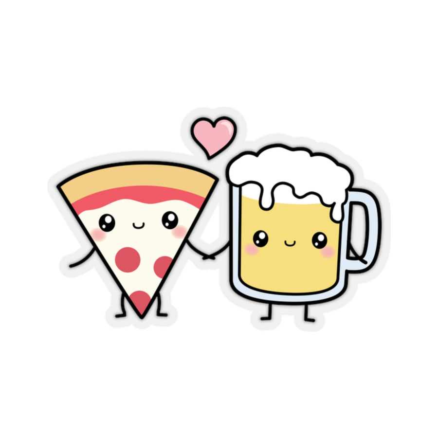 Pizza & Beer Couple Sticker