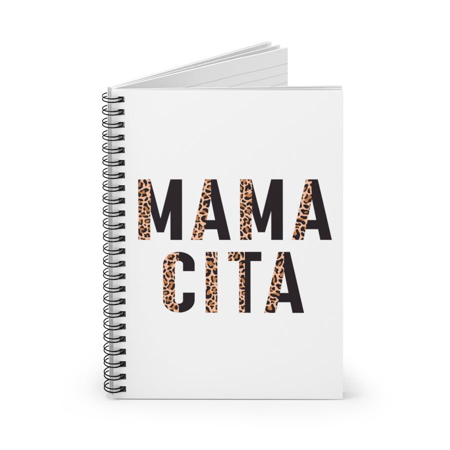 Mamacita Leopard Print Spiral Lined Notebook
