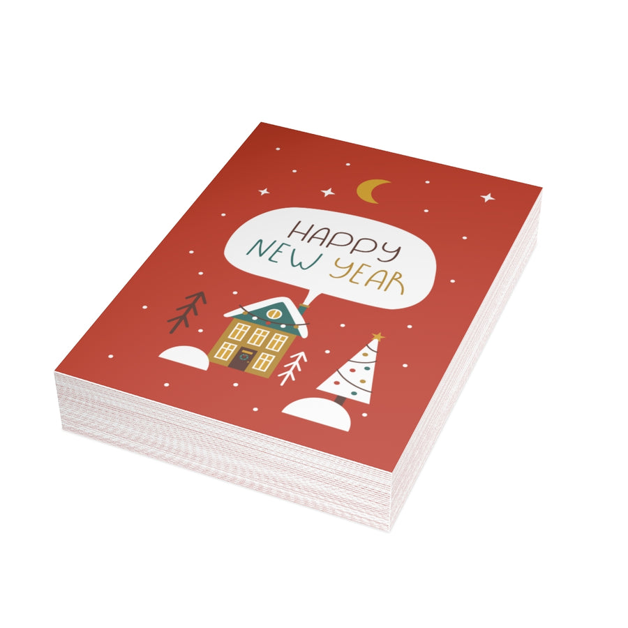 Happy New Year Greeting Card Pack