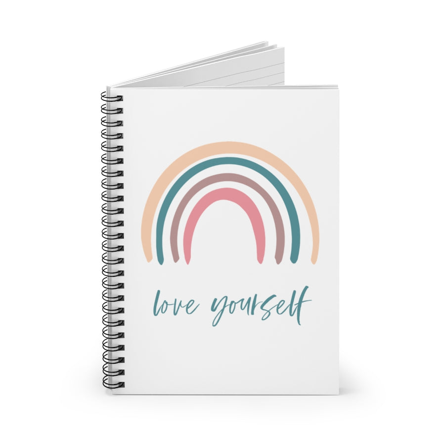 Rainbow Love Yourself Spiral Notebook