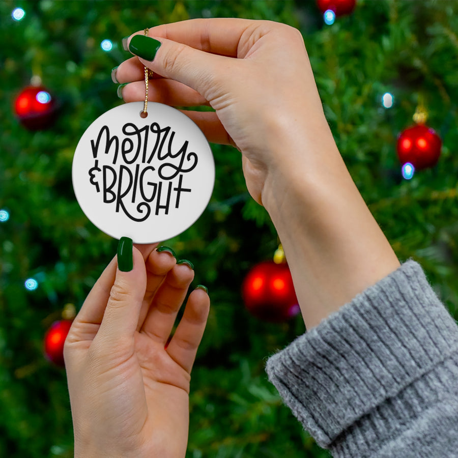 Merry & Bright Minimalist Ornament