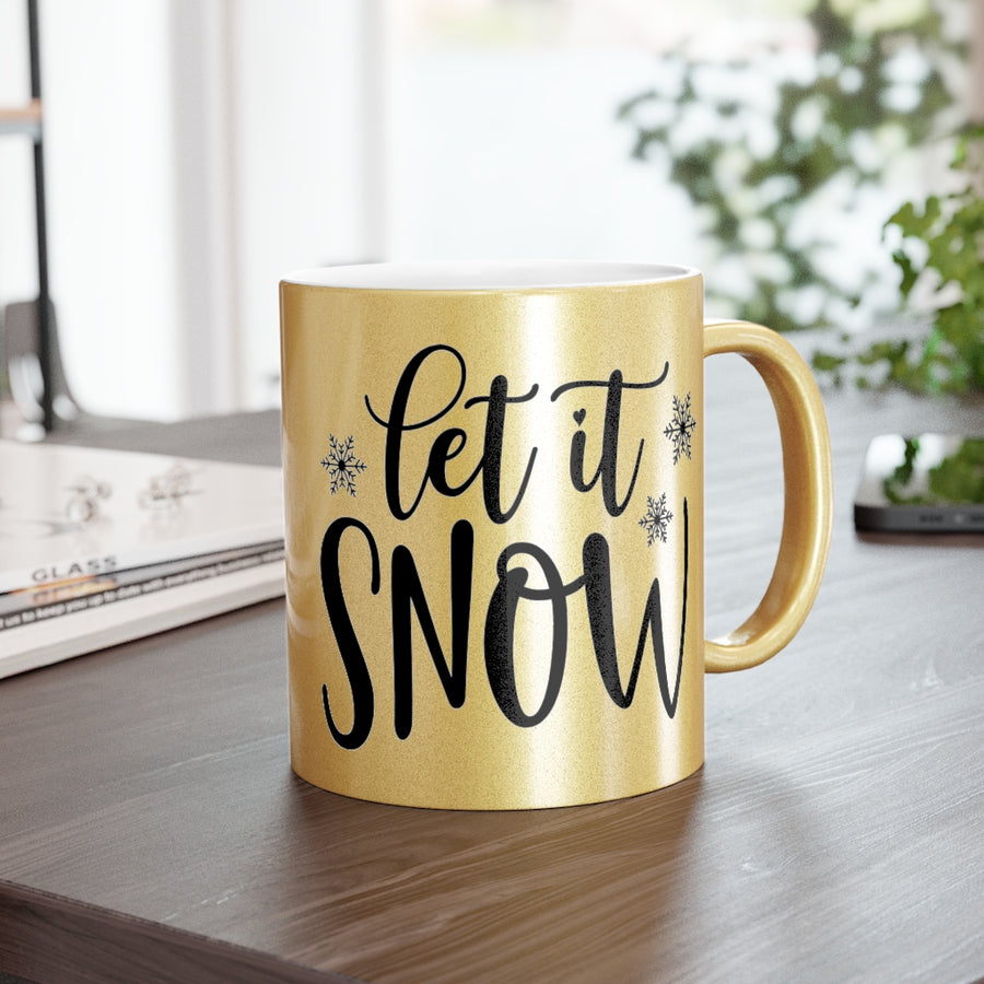 Let It Snow Metallic Mug