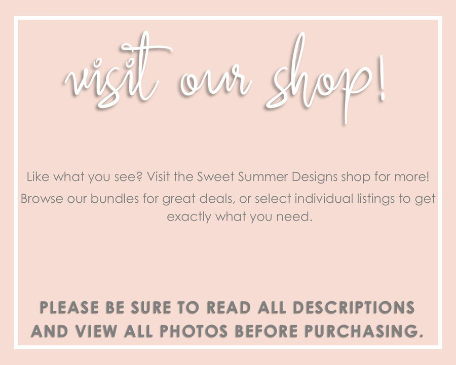 Recipe Binder Dividers - Cherry Blossom - Sweet Summer Designs