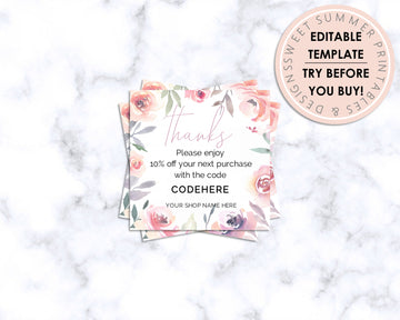 Shop Coupon - Blush Floral