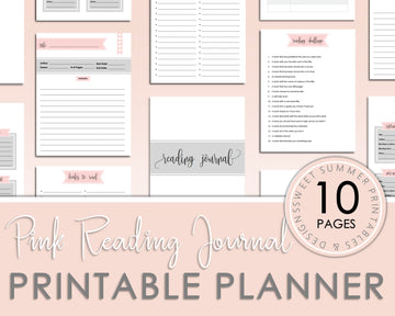 Reading Journal - Pink & Gray