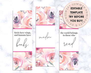 Bookmark - Blush Floral