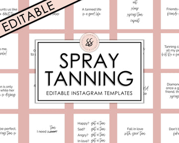 Editable Instagram Posts - Spray Tanning - Sweet Summer Designs