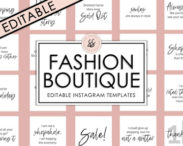 Editable Instagram Posts - Fashion Boutique