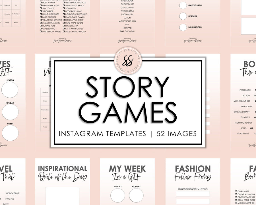 52 Instagram Story Games - Blush