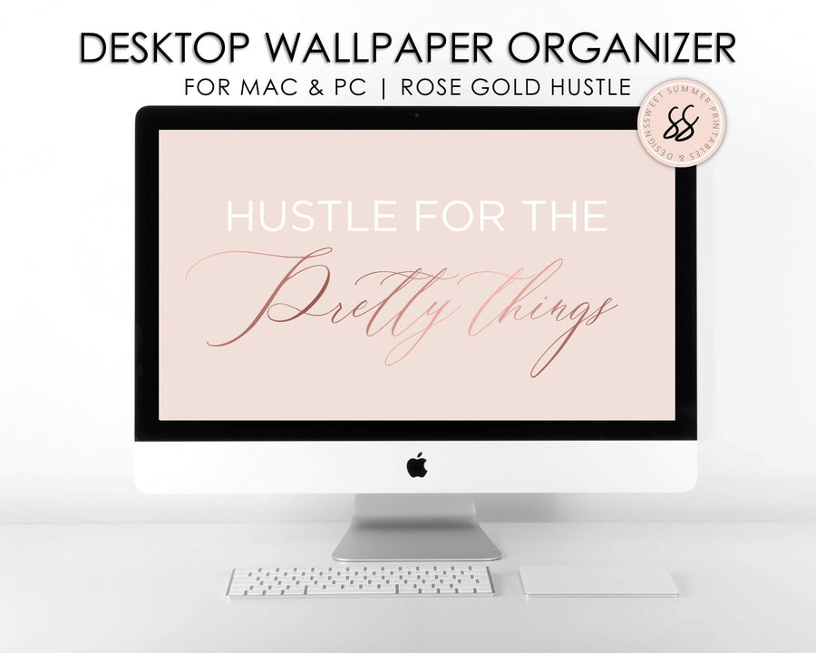 Desktop Wallpaper - Blush & Rose Gold 