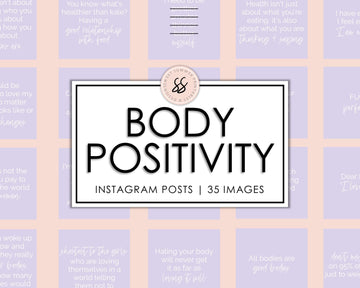 35 Body Positivity Instagram Posts - Lavender - Sweet Summer Designs