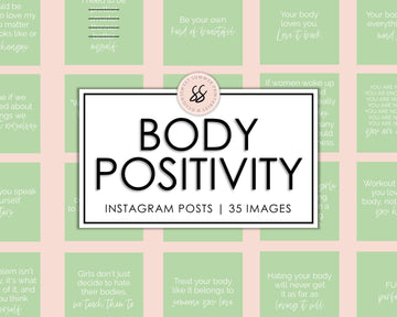 35 Body Positivity Instagram Posts - Spring Green - Sweet Summer Designs