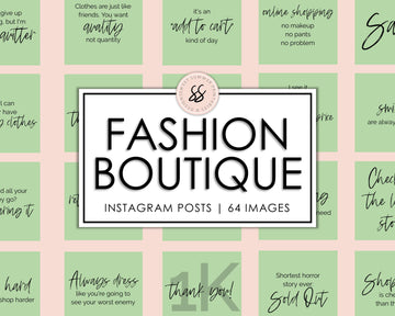 64 Fashion Boutique Instagram Posts - Spring Green - Sweet Summer Designs