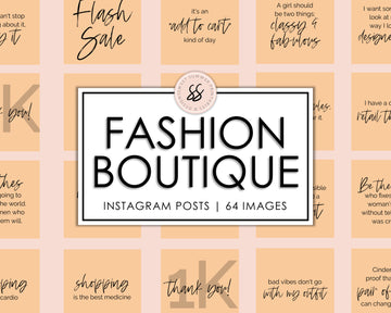 64 Fashion Boutique Instagram Posts - Peach