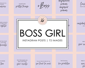 72 Boss Girl Instagram Posts - Lavender
