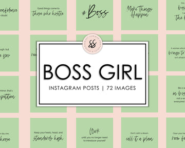 72 Boss Girl Instagram Posts - Spring Green