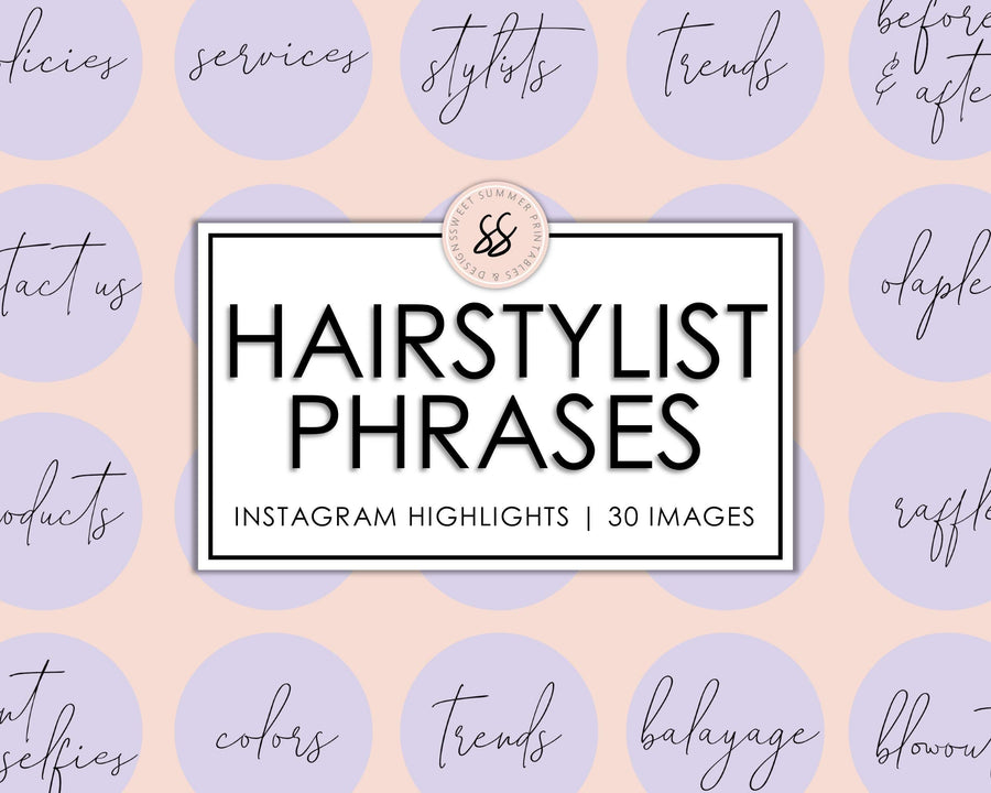 30 Hairstylist Instagram Highlights - Lavender - Sweet Summer Designs