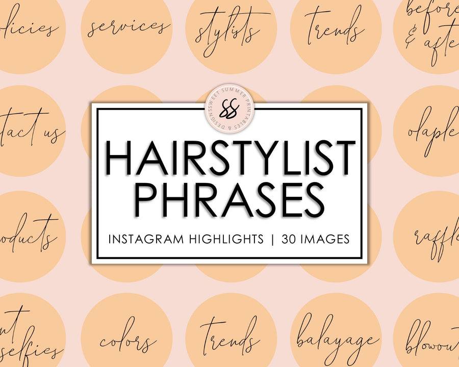 30 Hairstylist Instagram Highlights - Peach - Sweet Summer Designs