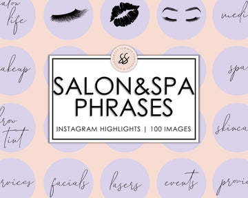 100 Beauty Salon & Spa Instagram Highlights - Lavender - Sweet Summer Designs