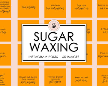 65 Sugar Waxing Instagram Posts - Orange - Sweet Summer Designs