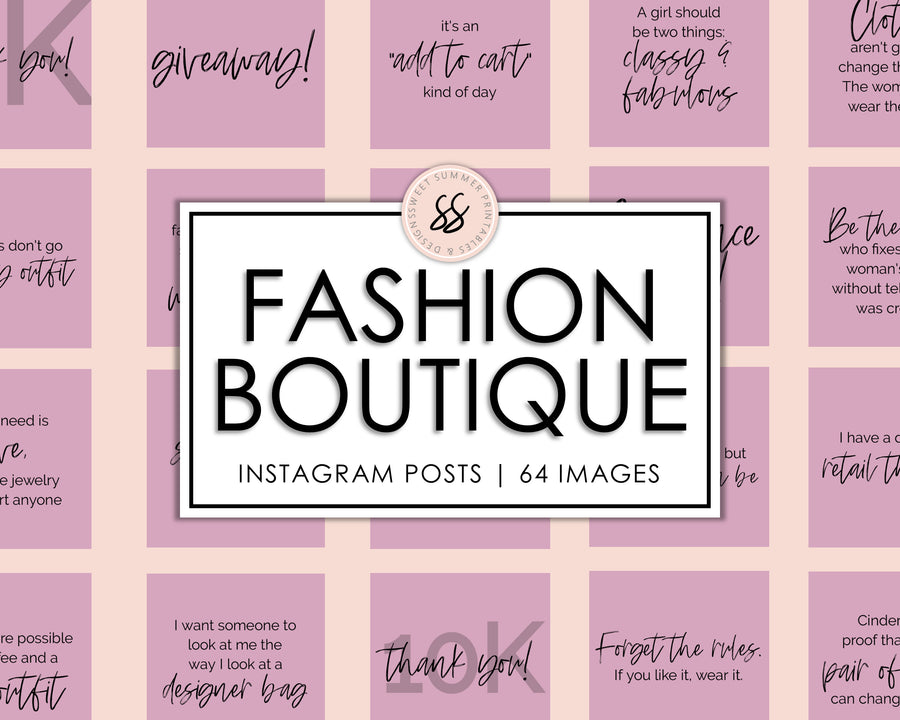 64 Fashion Boutique Instagram Posts - Dusty Rose