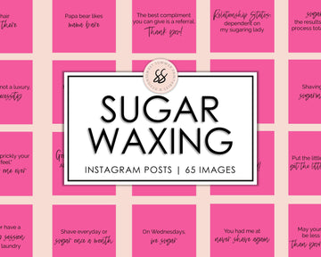 65 Sugar Waxing Instagram Posts - Hot Pink - Sweet Summer Designs