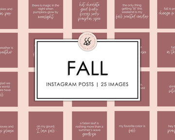 25 Fall Instagram Posts - Cocoa Rose - Sweet Summer Designs
