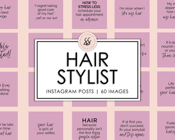 60 Hairstylist Instagram Posts - Dusty Rose - Sweet Summer Designs