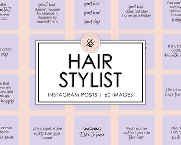 60 Hairstylist Instagram Posts - Lavender - Sweet Summer Designs
