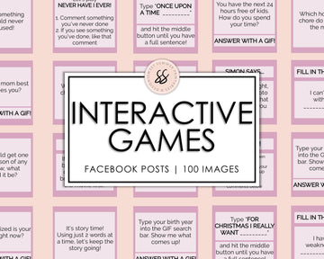 100 Facebook Interactive Posts - Dusty Rose - Sweet Summer Designs