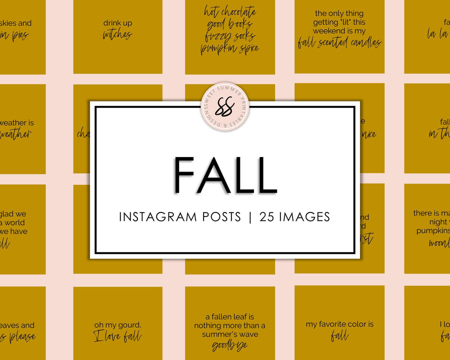 25 Fall Instagram Posts - Caramel - Sweet Summer Designs