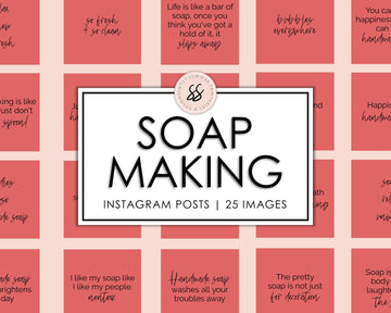 25 Soap Making Instagram Posts - Red - Sweet Summer Designs