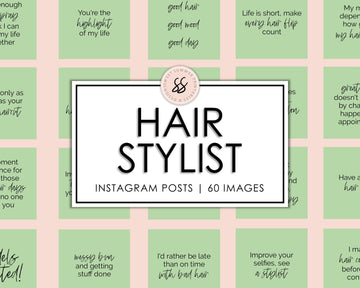 60 Hairstylist Instagram Posts - Spring Green - Sweet Summer Designs