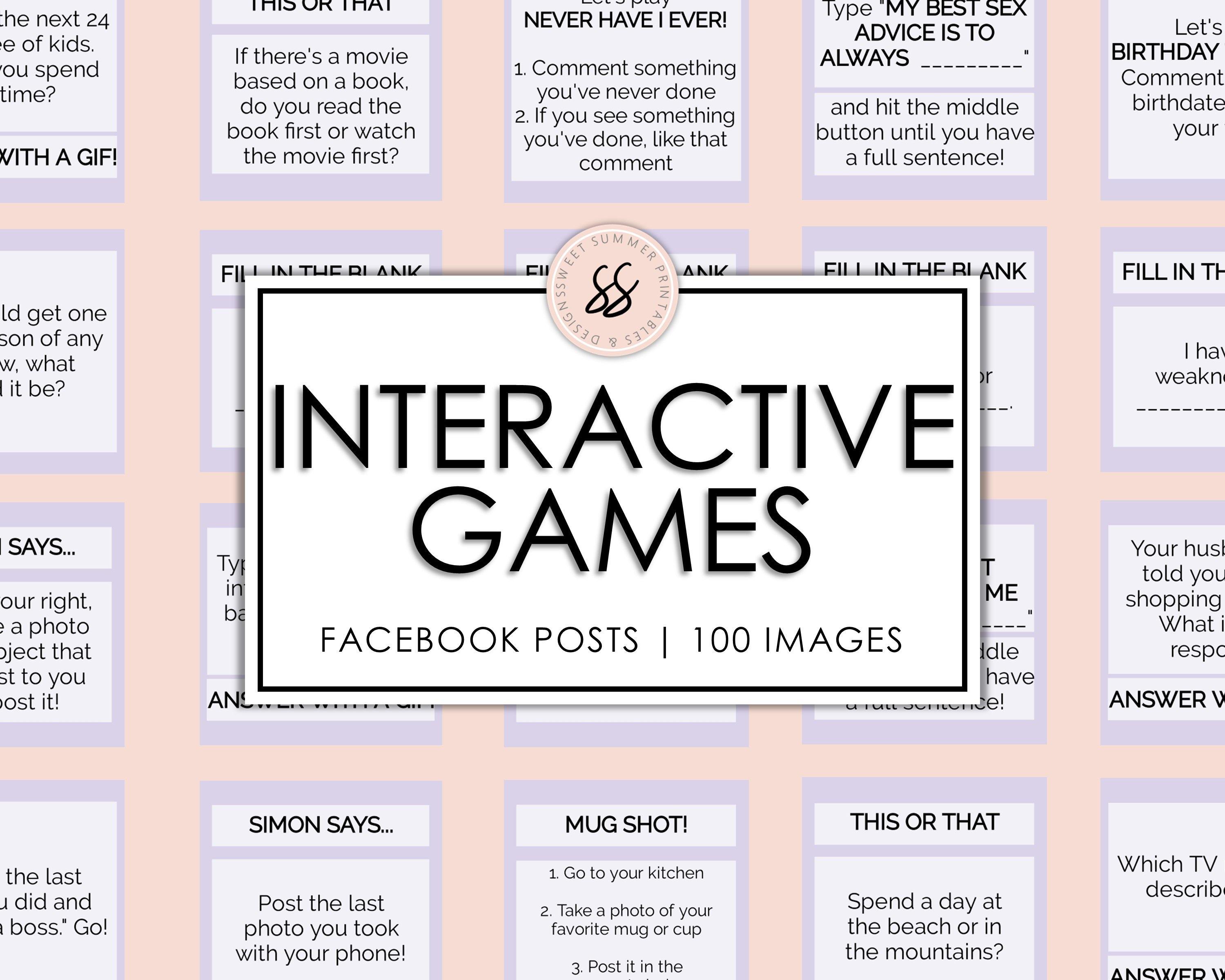 100 Facebook Interactive Posts - Lavender – Sweet Summer Designs