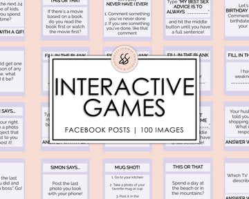 100 Facebook Interactive Posts - Lavender - Sweet Summer Designs