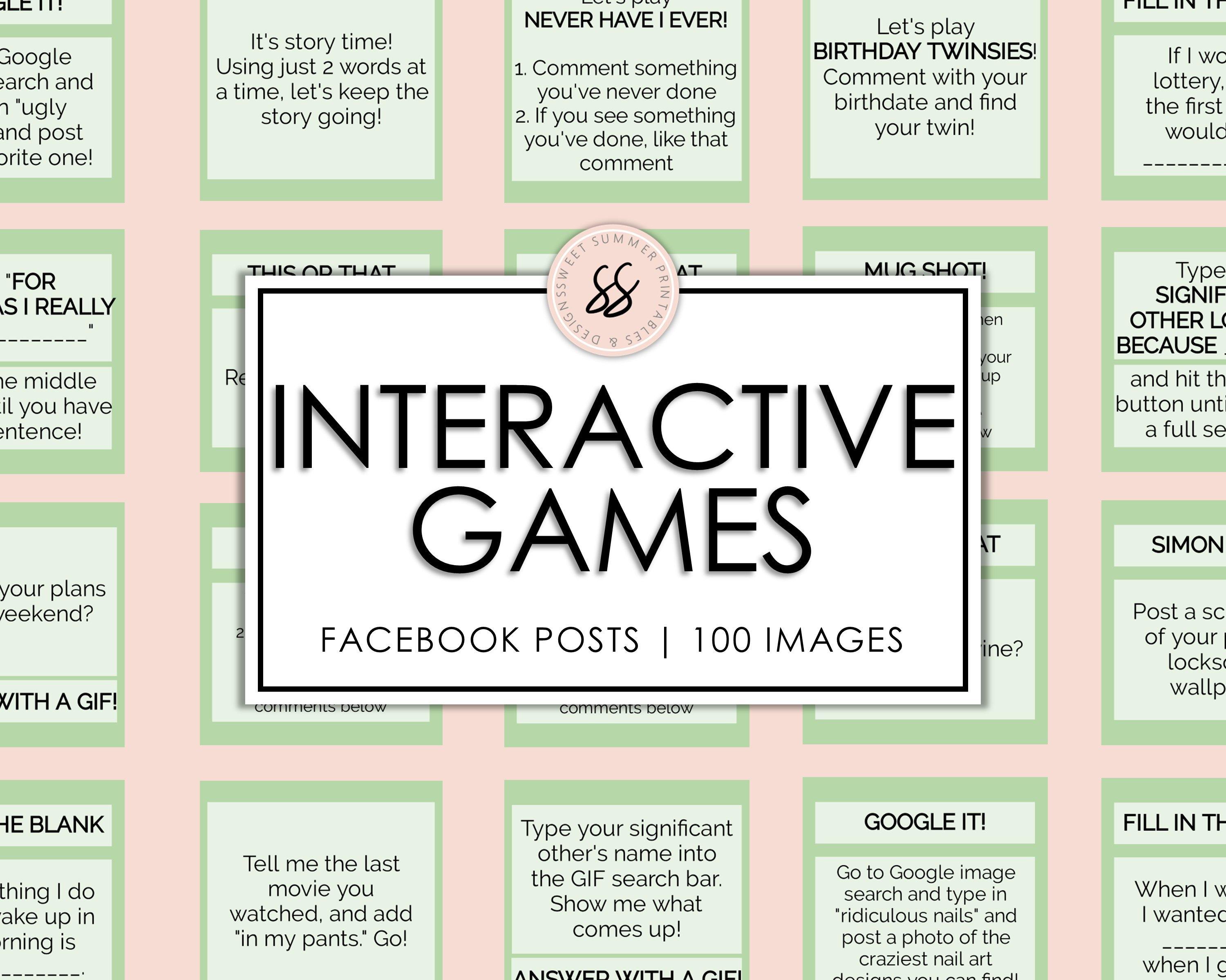 Spring Interative Facebook Post 100 Facebook Interactive Posts - Spring Green – Sweet Summer Designs