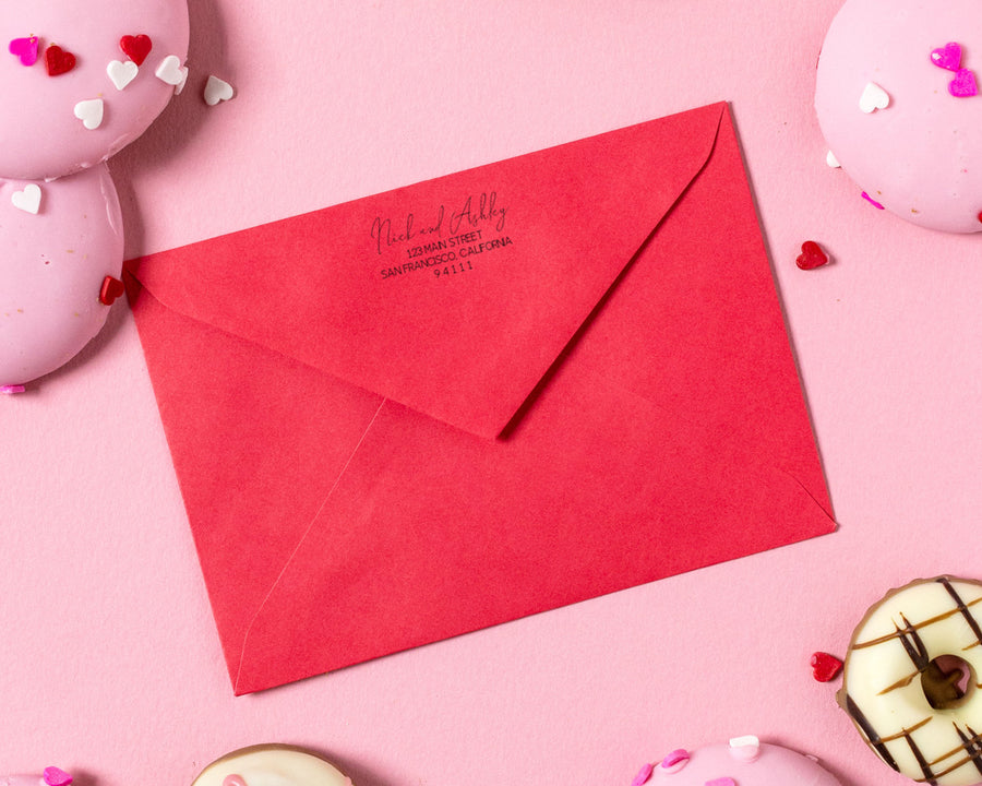 Editable Envelope Template - Valentine's Day - Single Heart