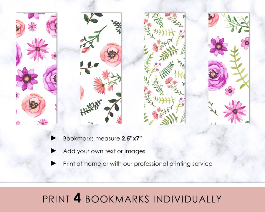 Bookmarks - Editable - Little Garden
