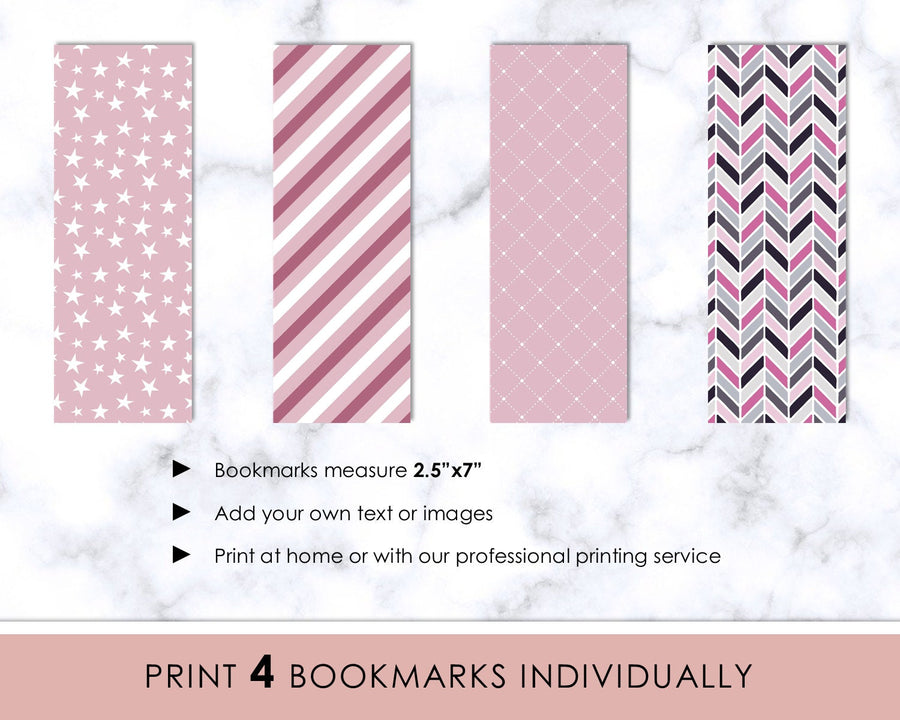 Pink Color Bookmark Bookmarks - Editable - Pink Fun – Sweet Summer Designs