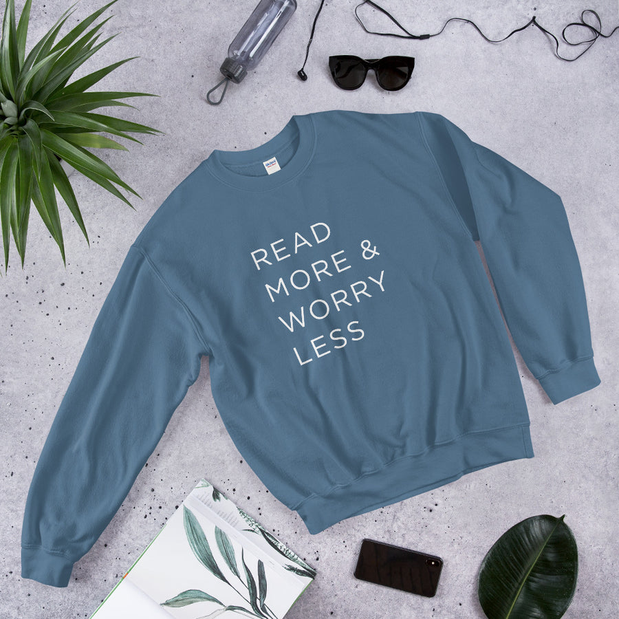 Read More & Worry Less Crew Sweatshirt