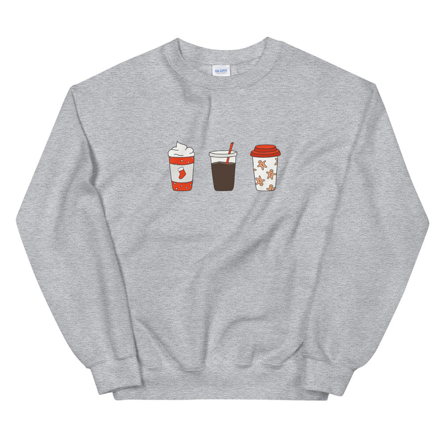 Festive Drinks Crew Sweatshirt