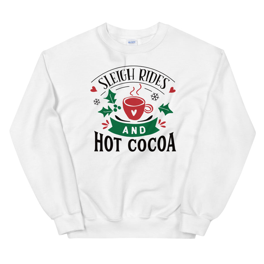 Sleigh Rides and Hot Cocoa Crew Sweatshirt
