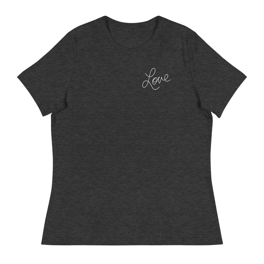 Love Script Women's Relaxed T-Shirt